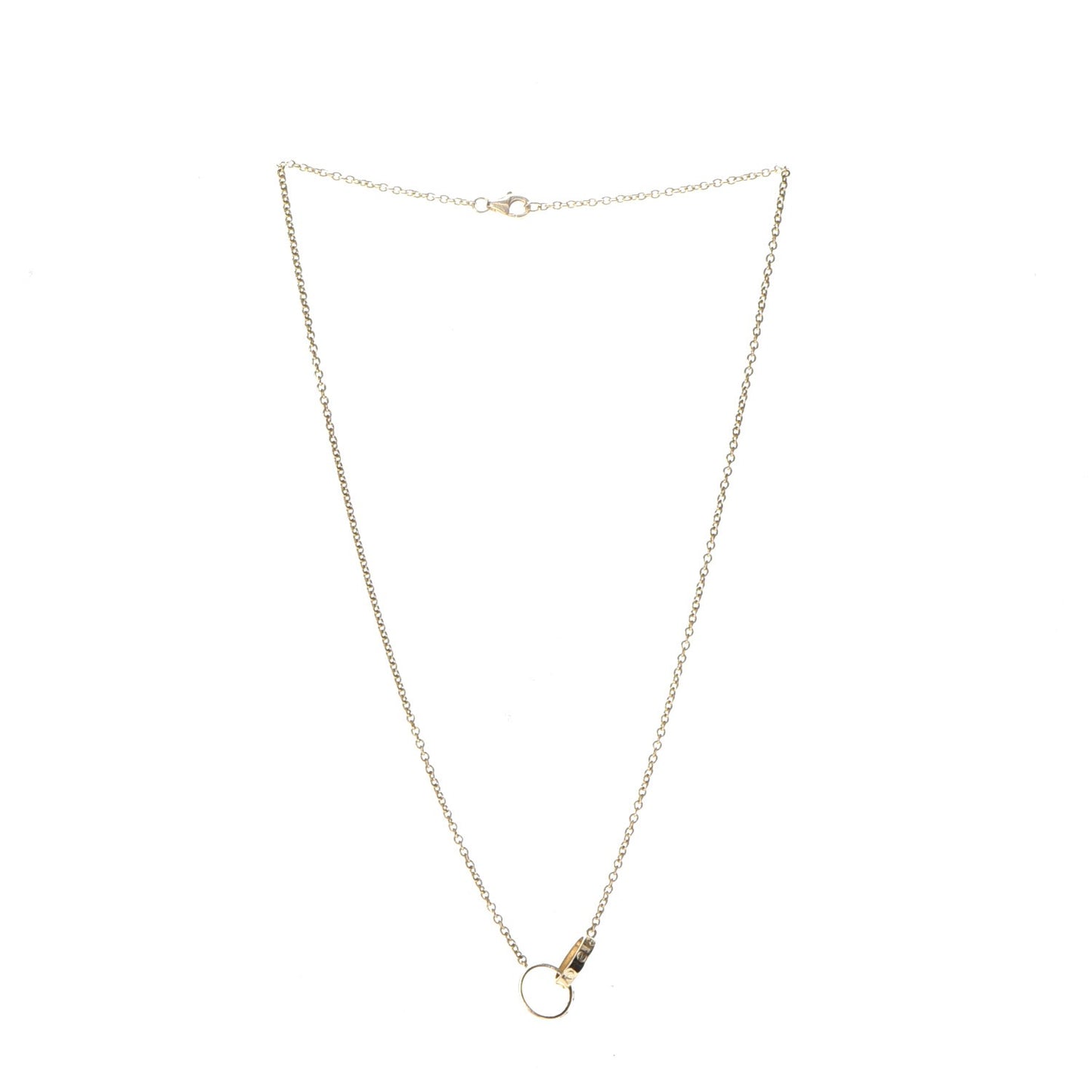18K Yellow Gold Interlocking LOVE Necklace