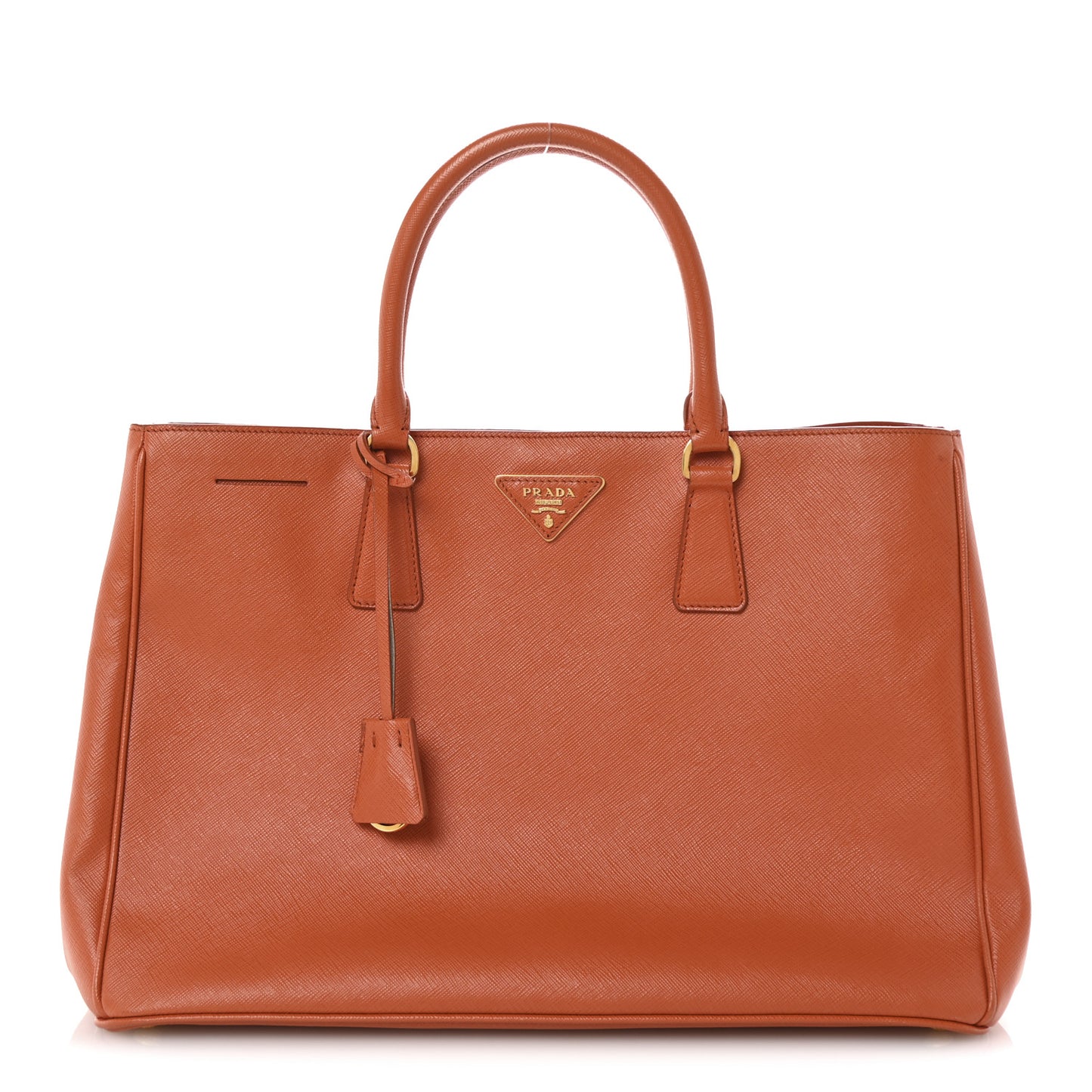 Saffiano Lux Large Tote Papaya