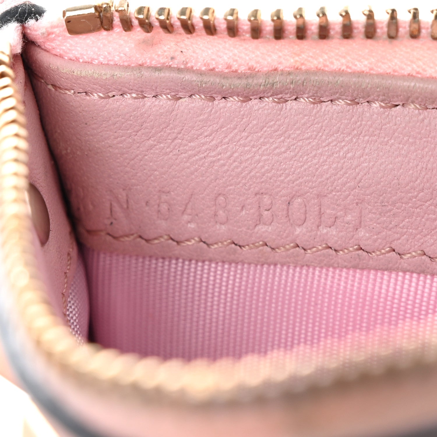 Valentino Garavani Calfskin Rockstud Coin Case Card Holder Water Rose 7 of 9
