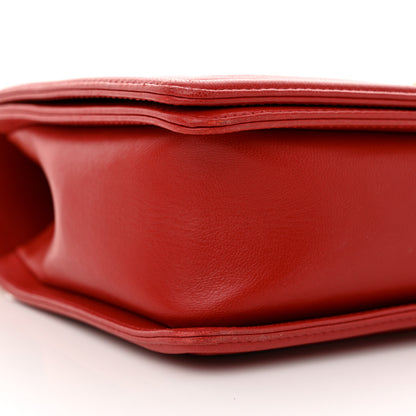 Chanel Lambskin Quilted New Medium Boy Flap Red 9 of 12