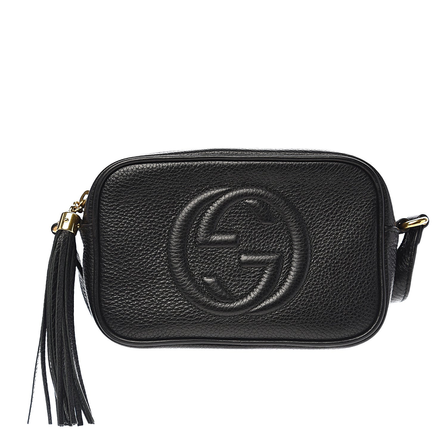 Gucci Pebbled Calfskin Mini Soho Disco Bag Black 1 of 9