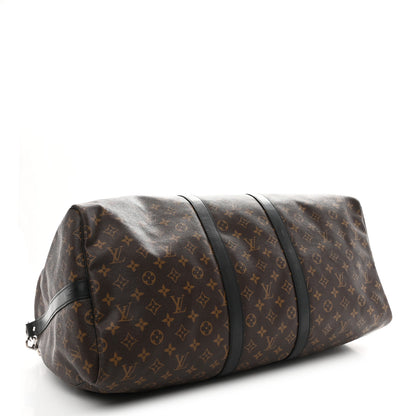 Louis Vuitton Monogram Macassar Keepall Bandouliere 55 3 of 9
