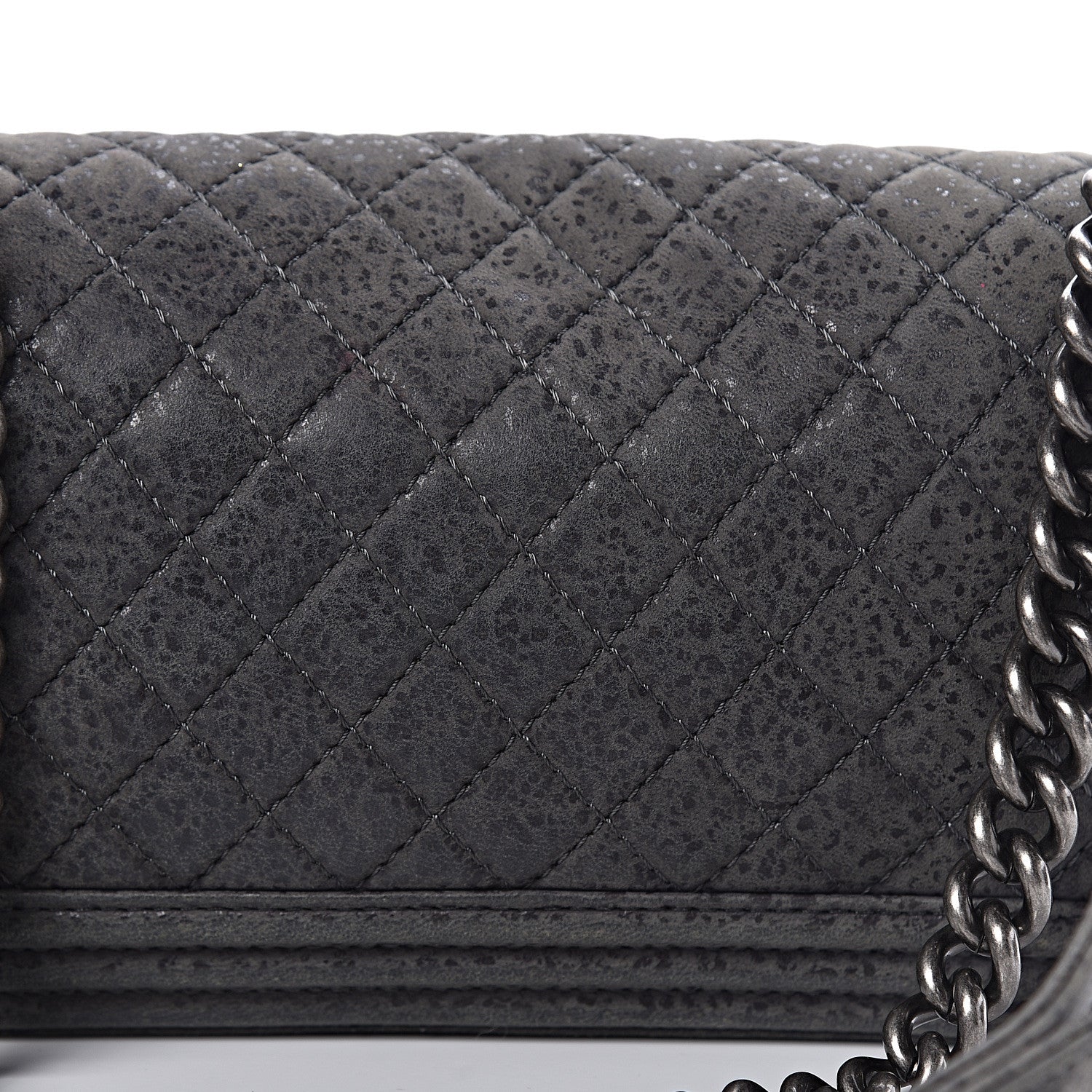 Chanel Iridescent Calfskin Quilted Medium Boy Flap Green 10 of 13