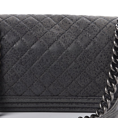Chanel Iridescent Calfskin Quilted Medium Boy Flap Green 10 of 13