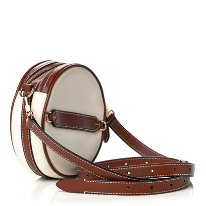 Burberry Canvas Calfskin Louise Bag Natural 3 of 15