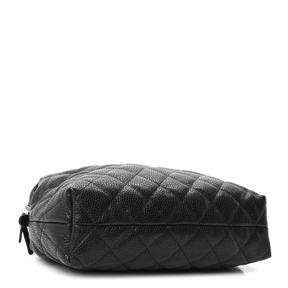 Chanel Shiny Caviar Quilted Large Bowling Bag Black Black Black 4 of 10