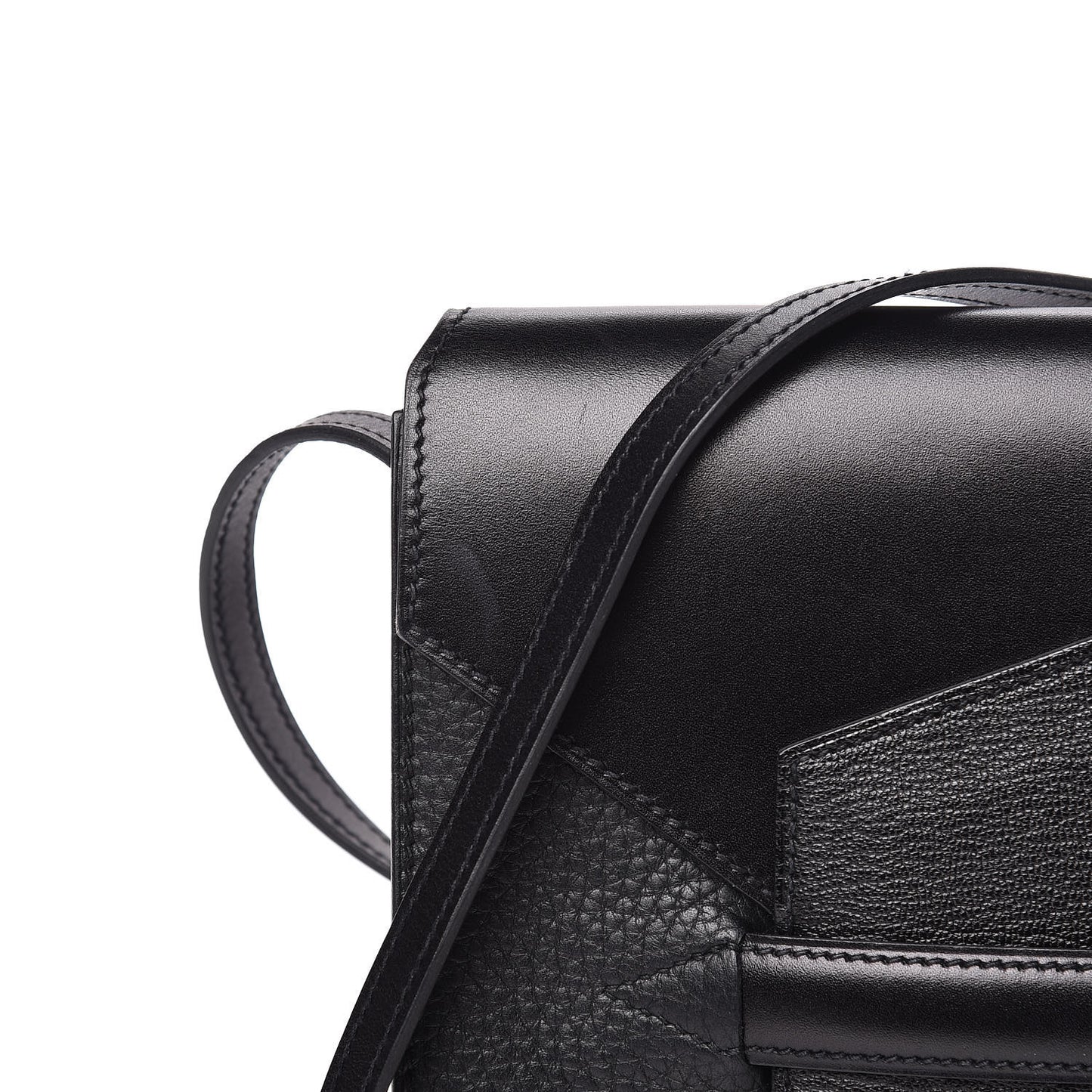 Box Taurillon Clemence Faco Clutch Black