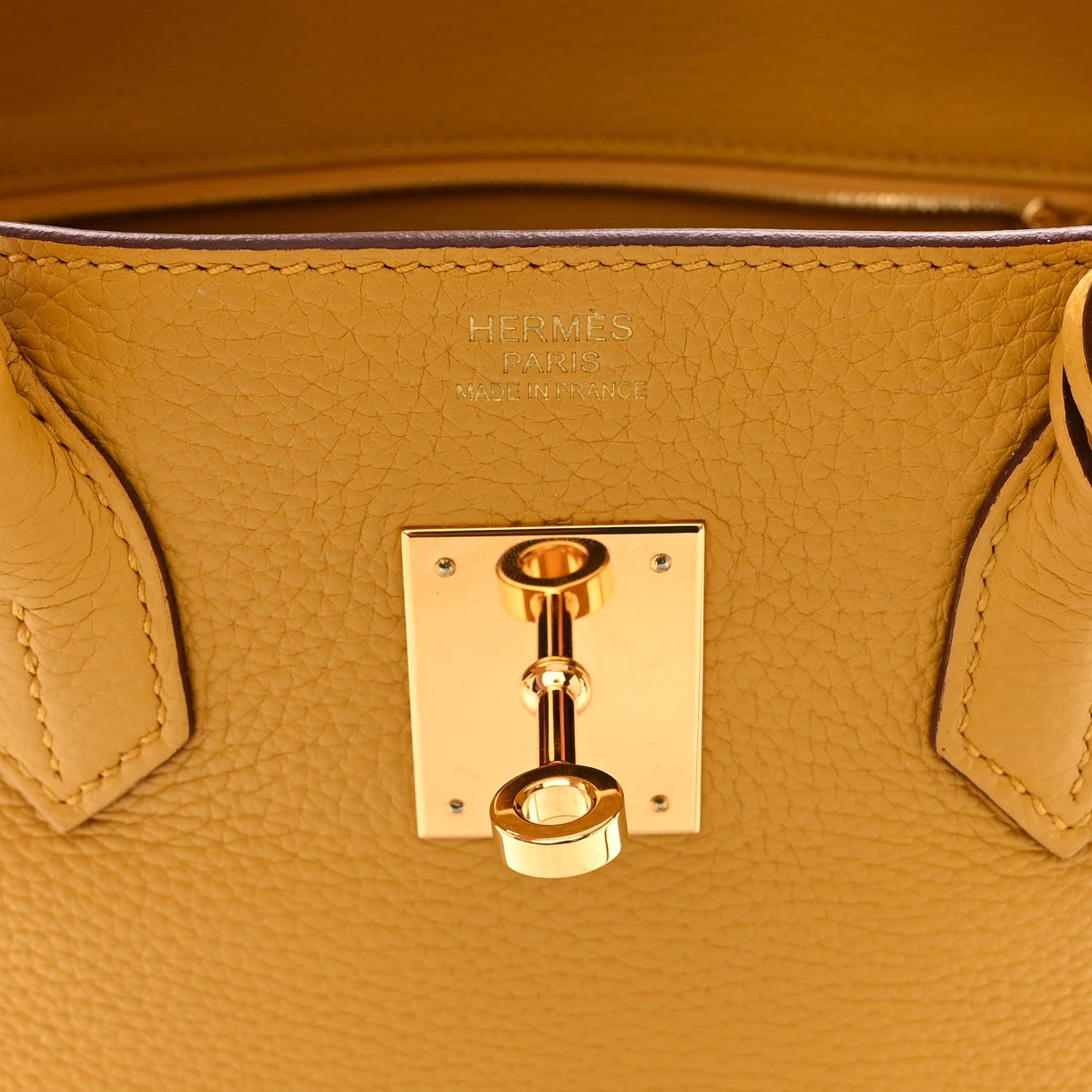 Hermes Togo BIRKIN 30 Jaune Ambre 6 of 12