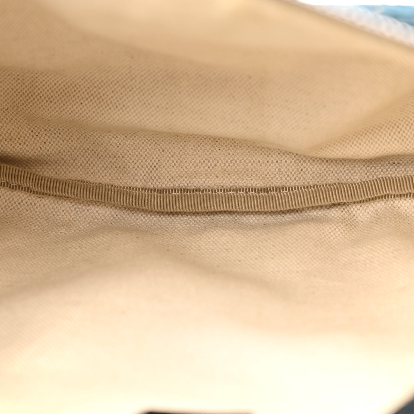 Velvet GG Monogram Web Belt Bag Blue Beige