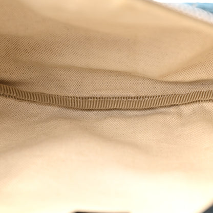 Gucci Velvet GG Monogram Web Belt Bag Blue Beige 5 of 12