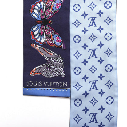 Louis Vuitton Silk Monogram World Of Love Bandeau Navy 2 of 4