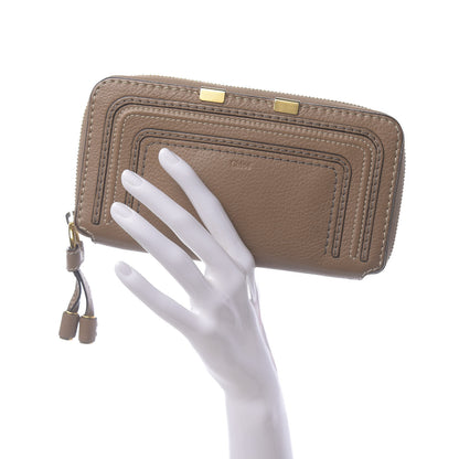 Chloe Grained Calfskin Marcie Long Zip Around Wallet Nut 2 of 9