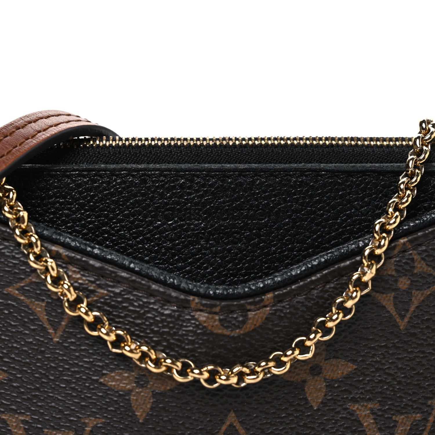 Louis Vuitton Monogram Pallas Clutch Black 9 of 11