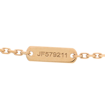 Van Cleef & Arpels 18K Yellow Gold Guilloche Vintage Alhambra Pendant Necklace 4 of 4