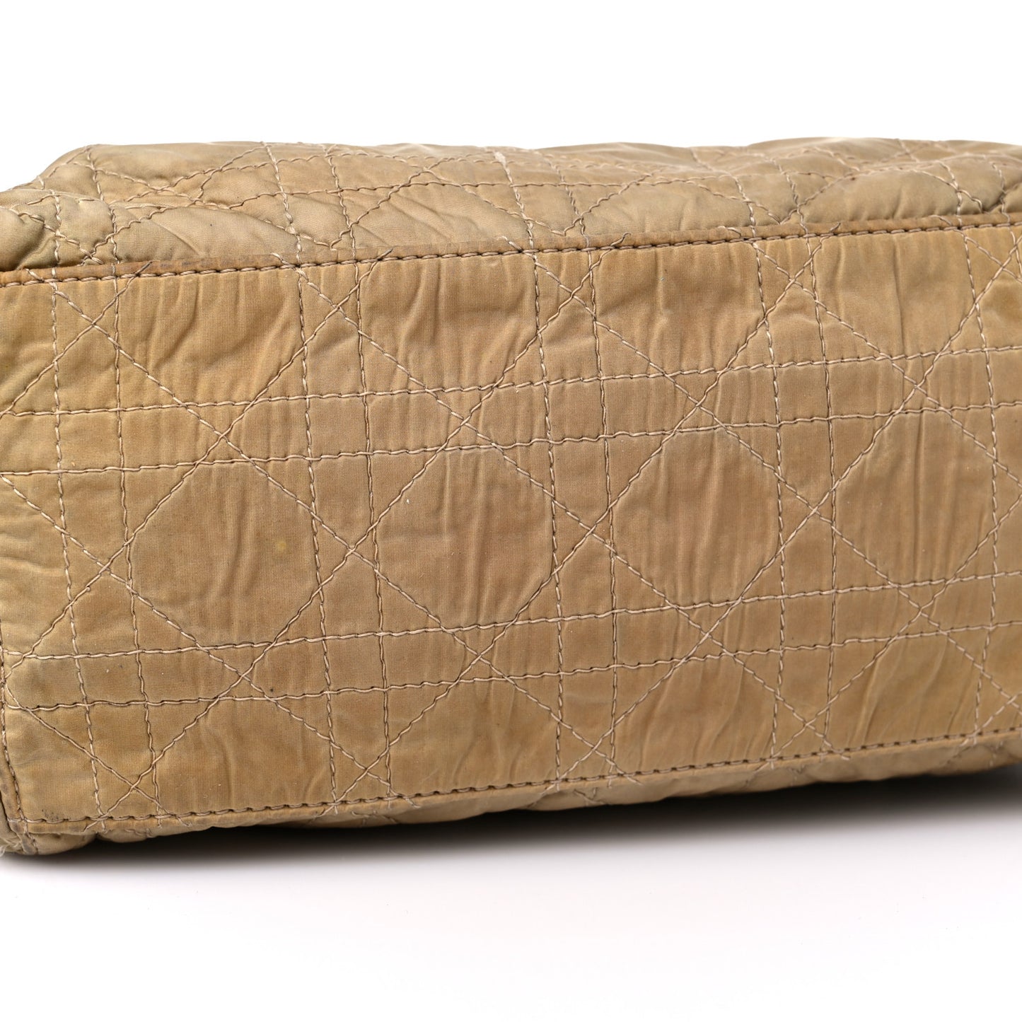 Nylon Cannage Medium Lady Dior Beige