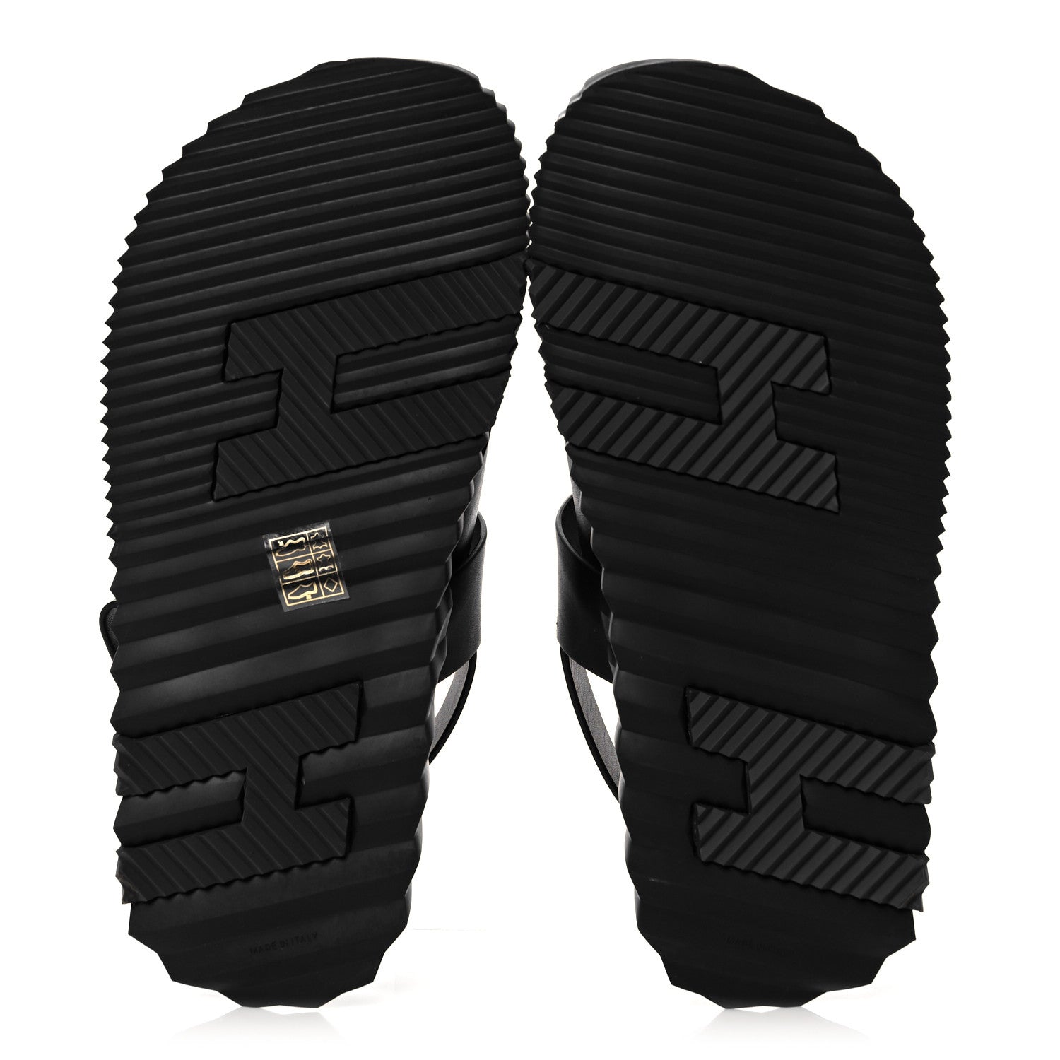 Hermes Calfskin Goatskin Mens Electric Sandals 42.5 Black 5 of 13