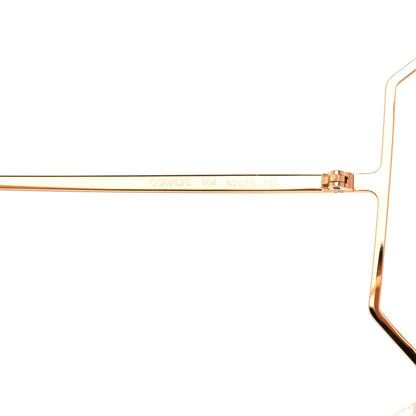 Gucci Metal Oversized Round Sunglasses GG0252S Gold Pink 5 of 8