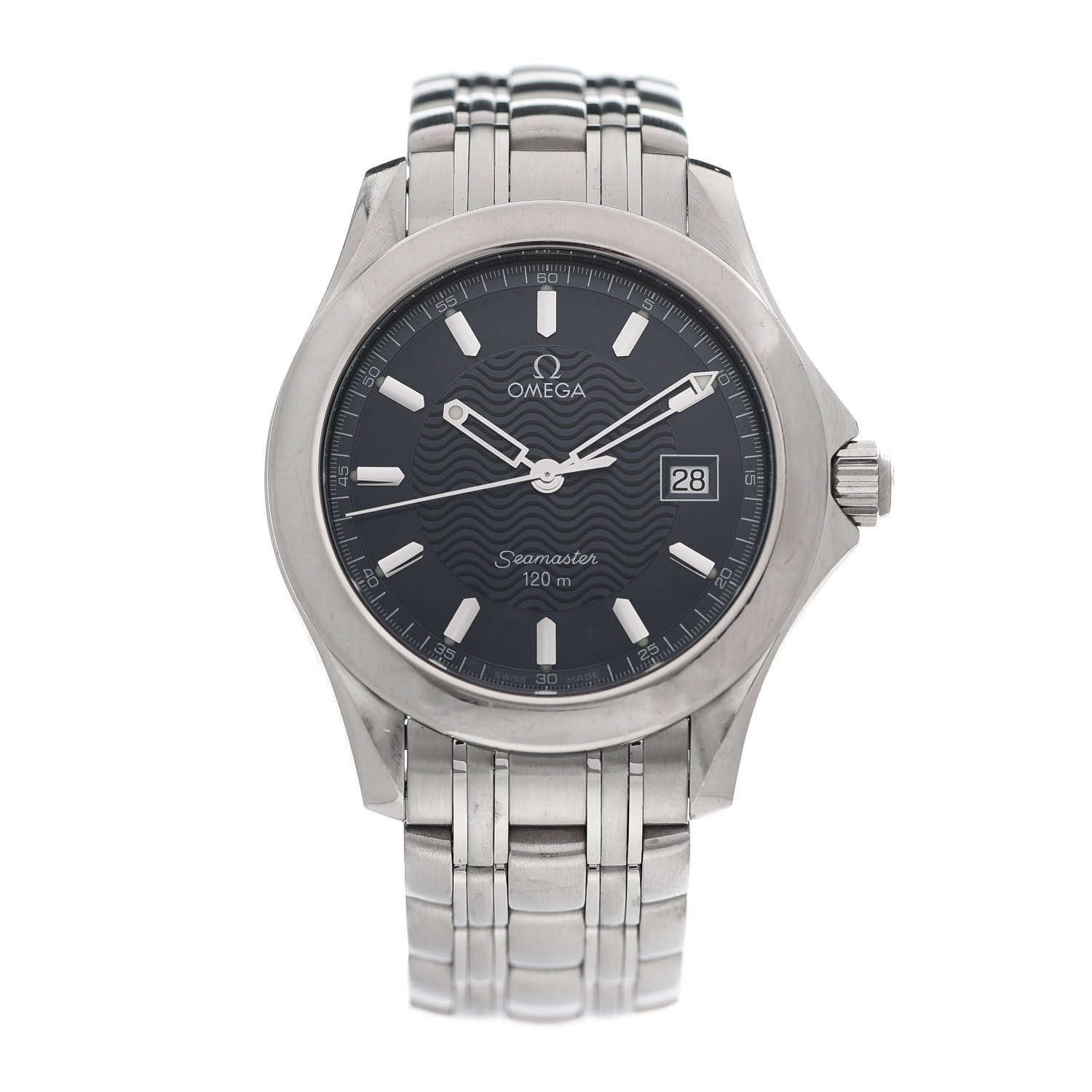 Omega Stainless Steel 36mm Seamaster 120M Quartz Watch Blue 2511.81 1 of 5