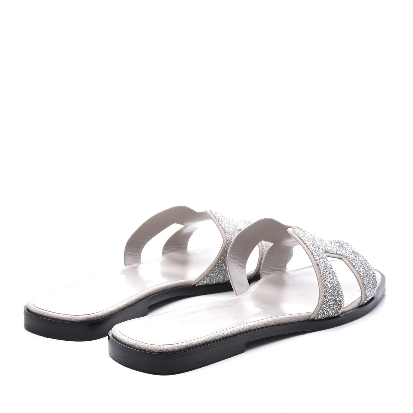 Suede Goatskin Crystal Powder Oran Sandals 40