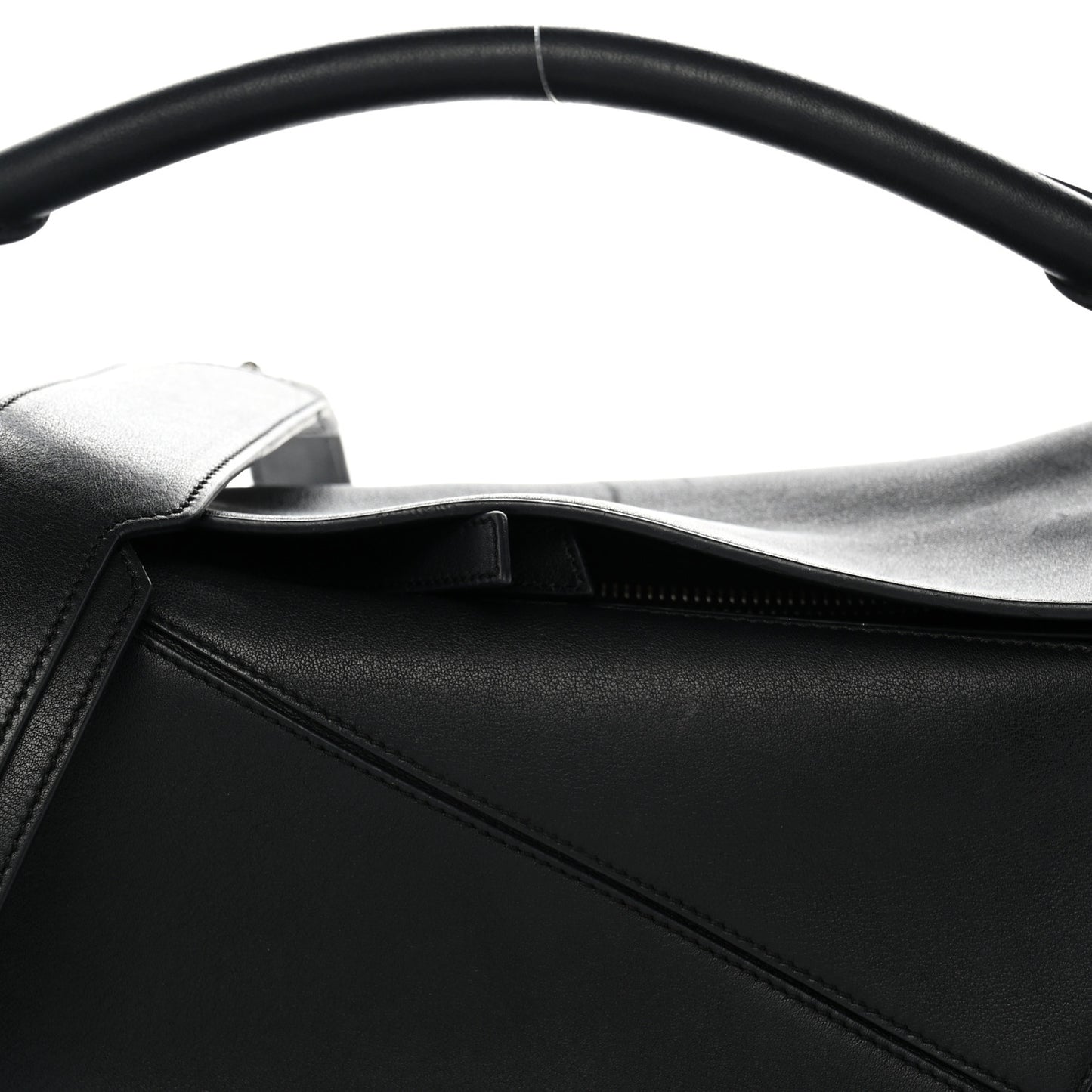 Calfskin Medium Puzzle Bag Black