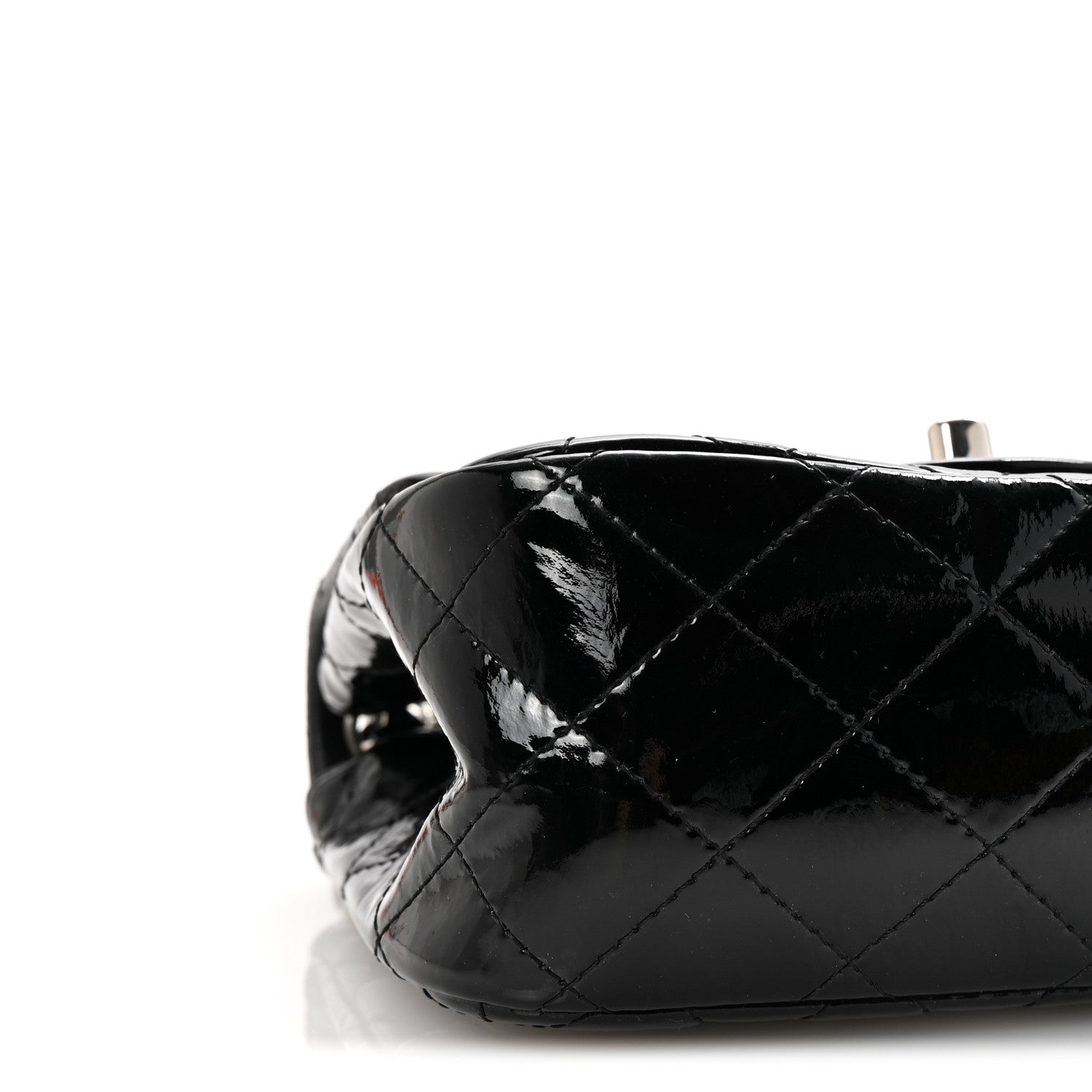 Chanel Patent Calfskin Quilted Mini Square Flap Black 9 of 10