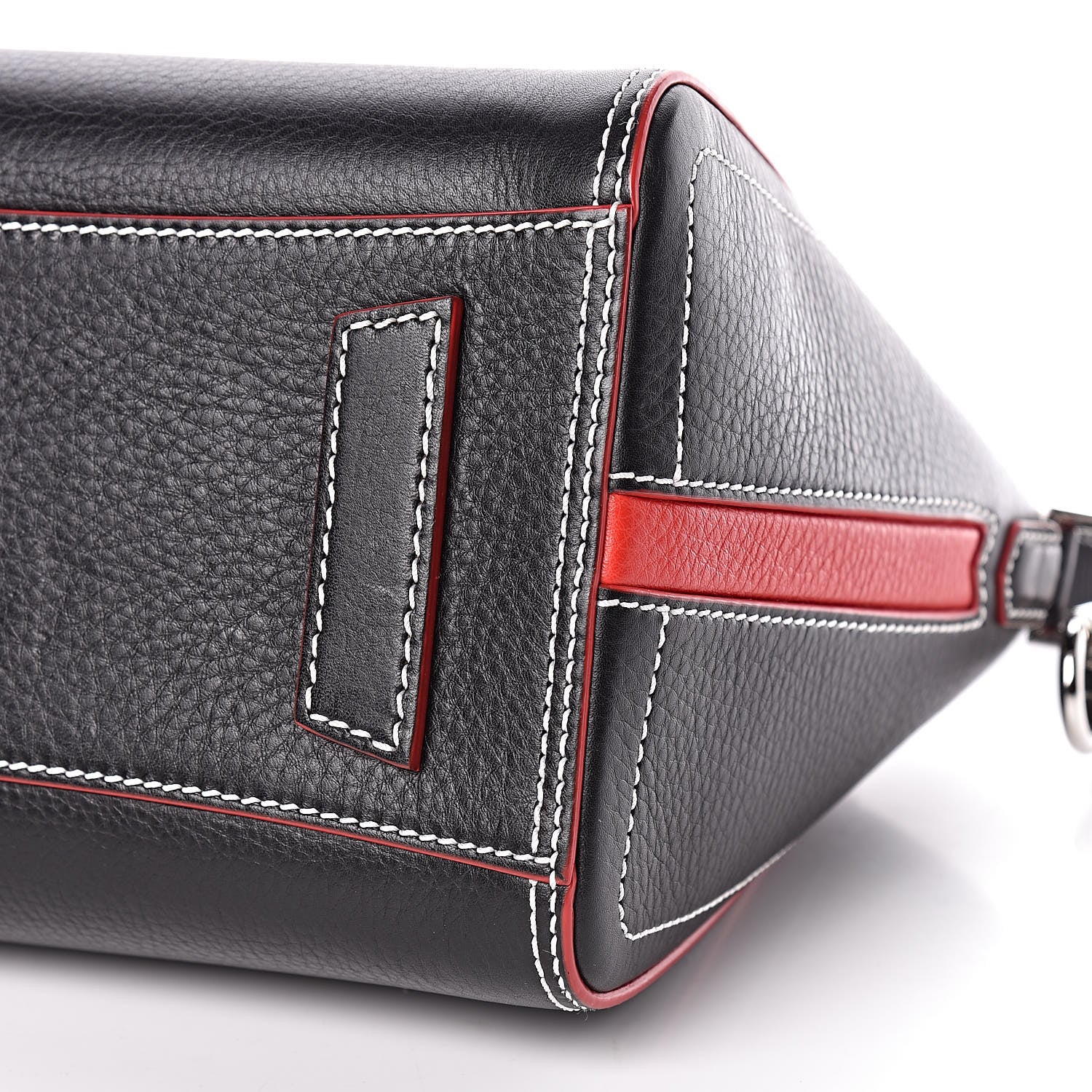 Givenchy Calfskin Contrast Stitched Small Antigona Black 12 of 13