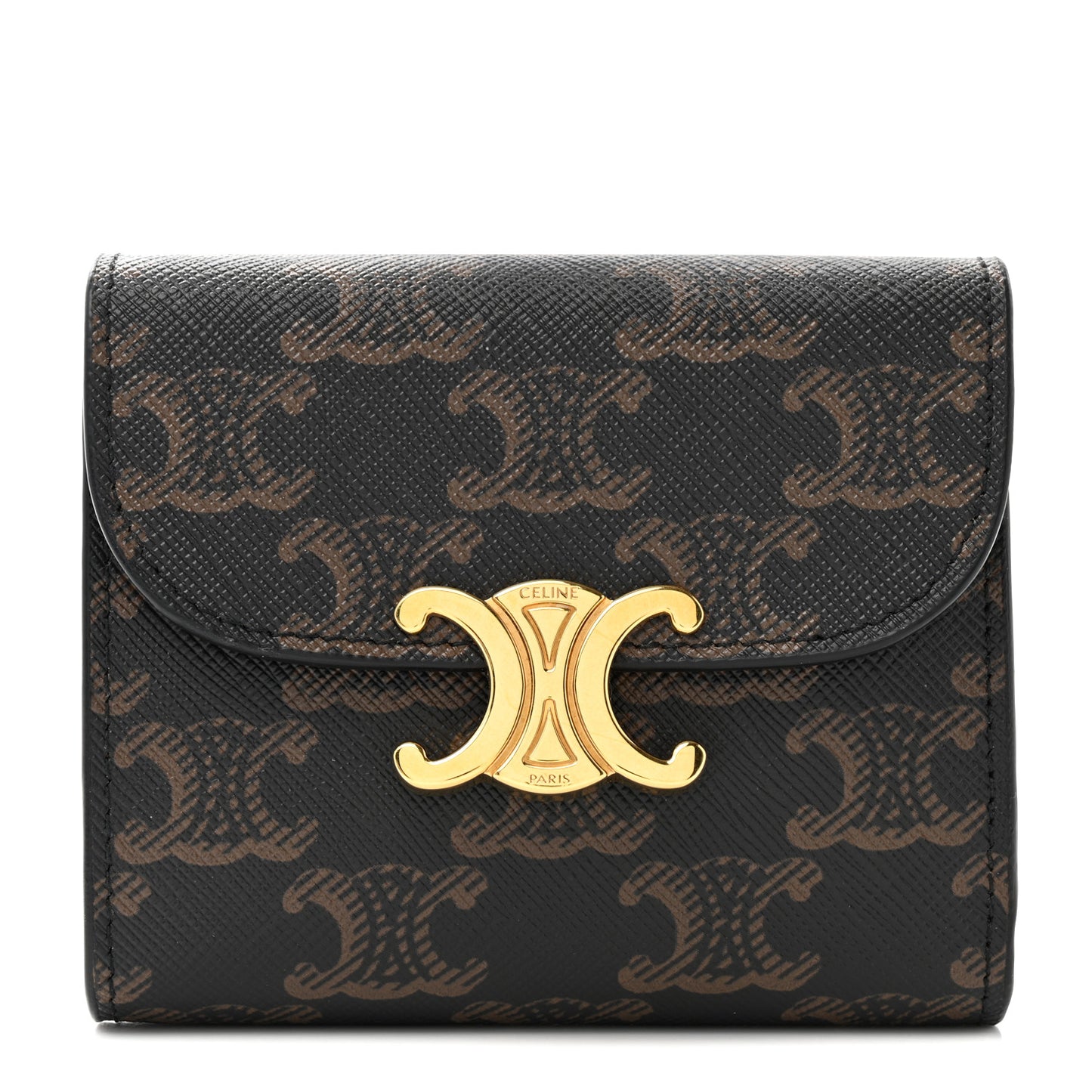 Triomphe Canvas Small Triomphe Wallet Tan