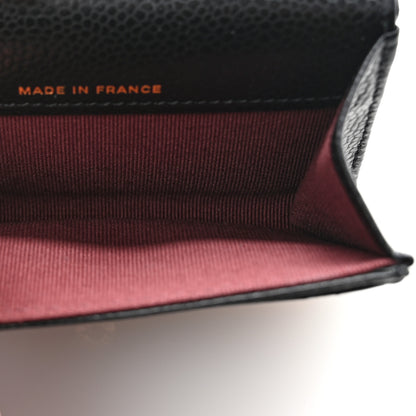 Chanel Caviar Quilted Flap Card Holder Black 5 of 9
