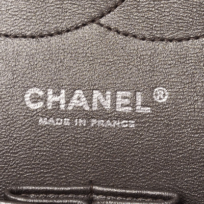Chanel Metallic Lambskin Quilted Jumbo Double Flap Bronze 8 of 10