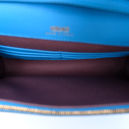 Versace Grained Calfskin La Medusa Crossbody Bag DV Blue 5 of 9