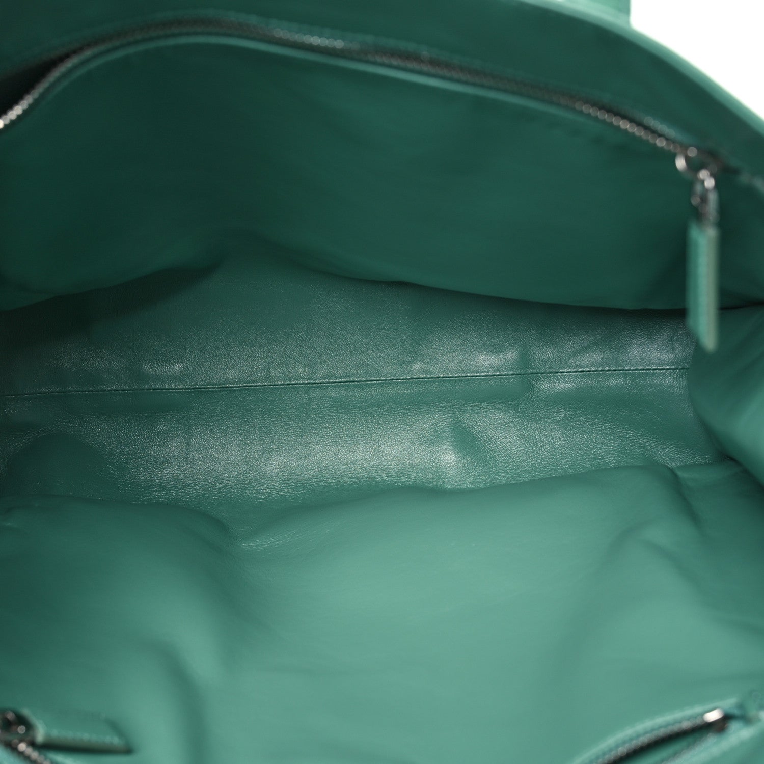 Prada Nappa Antique Tote Green 5 of 10