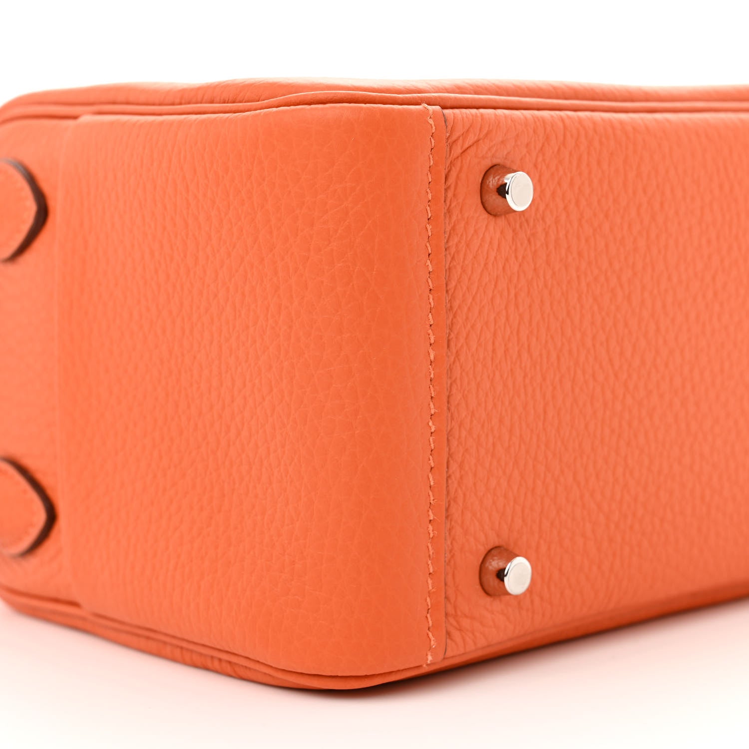 Hermes Taurillon Clemence Mini Lindy 20 Feu 9 of 11