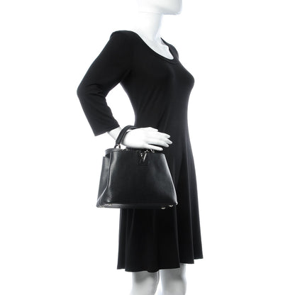 Louis Vuitton Taurillon Capucines BB Black 3 of 7