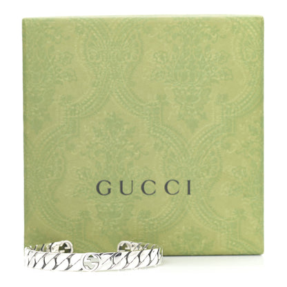 Gucci Sterling Silver Interlocking G Cuff Bracelet 19 7 of 7