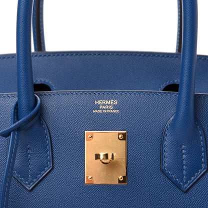 Hermes Madame Calfskin Birkin Sellier 30 Deep Blue 6 of 11