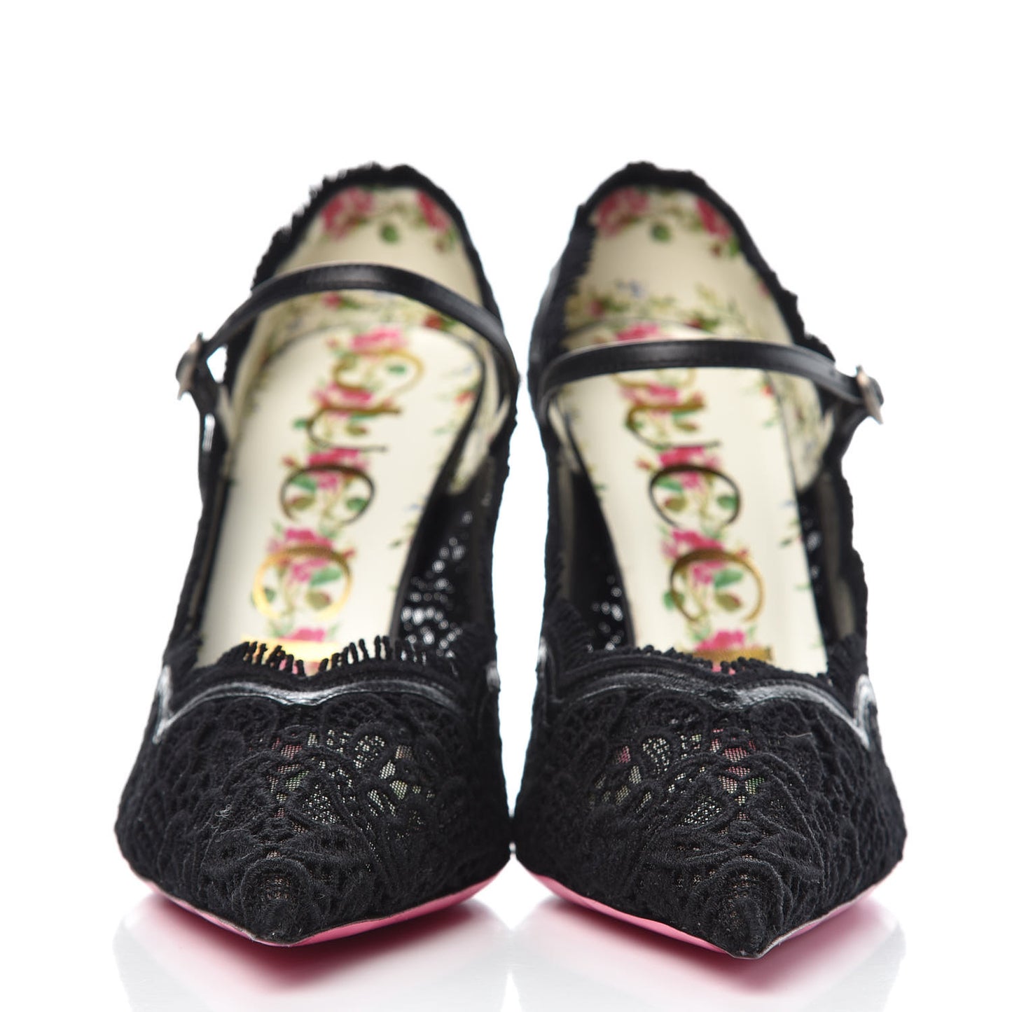 Lace Pizzo Venice Pumps 36.5 Black