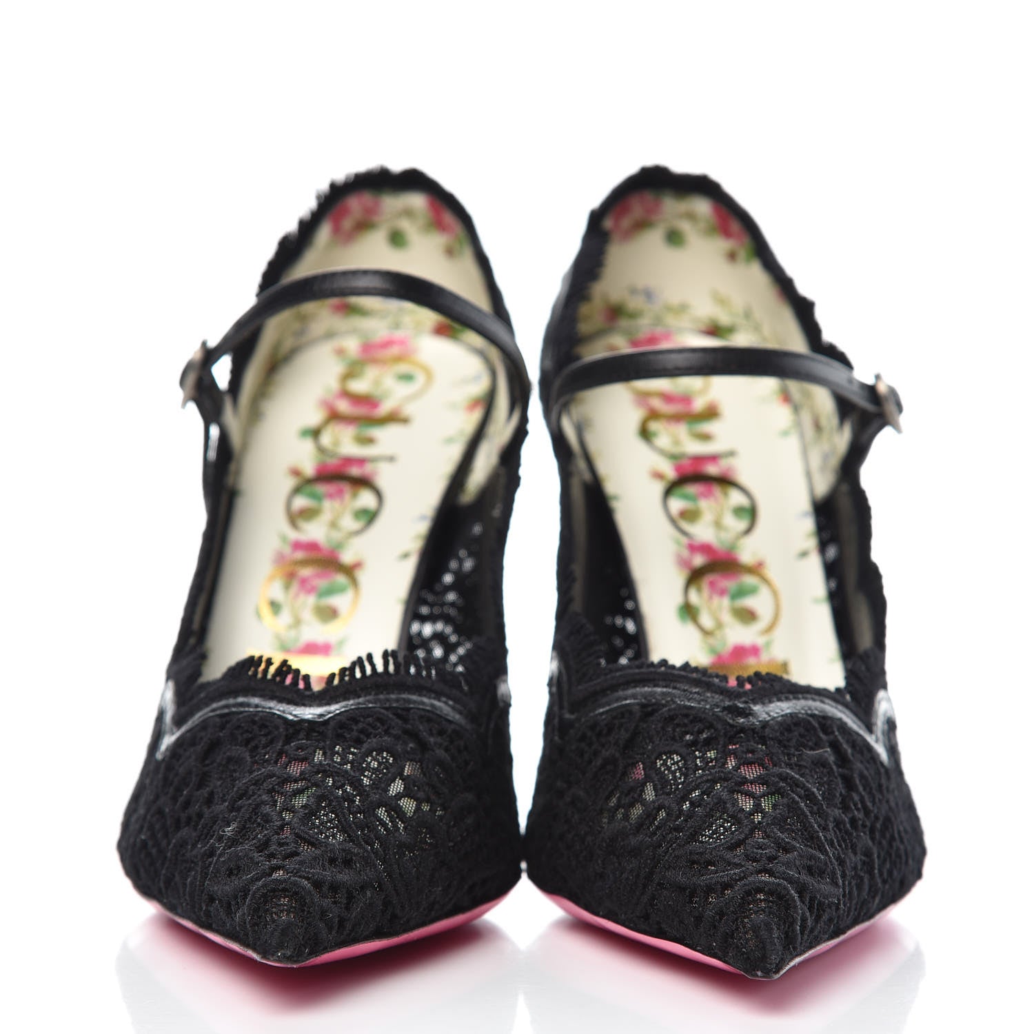 Gucci Lace Pizzo Venice Pumps 36.5 Black 2 of 9