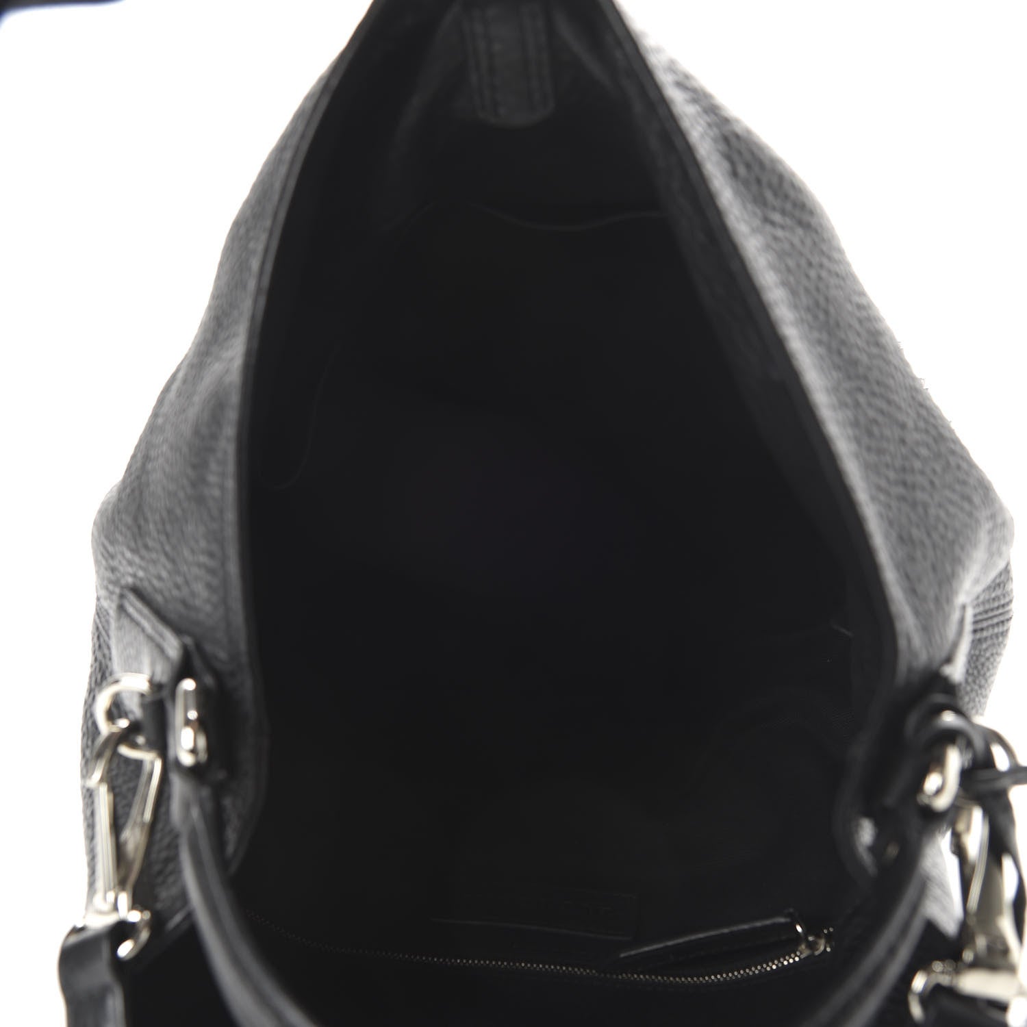 Burberry Calfskin Studded Medium Susanna Hobo Black 5 of 9