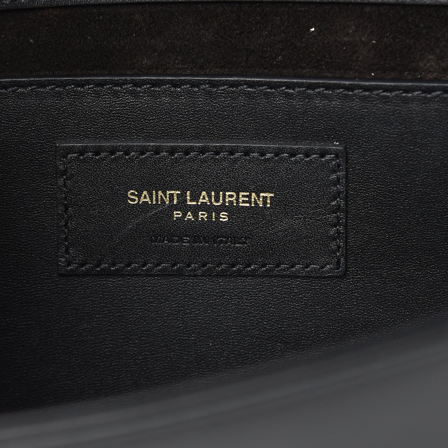 Calfskin Classic Monogram Tassel Clutch Black