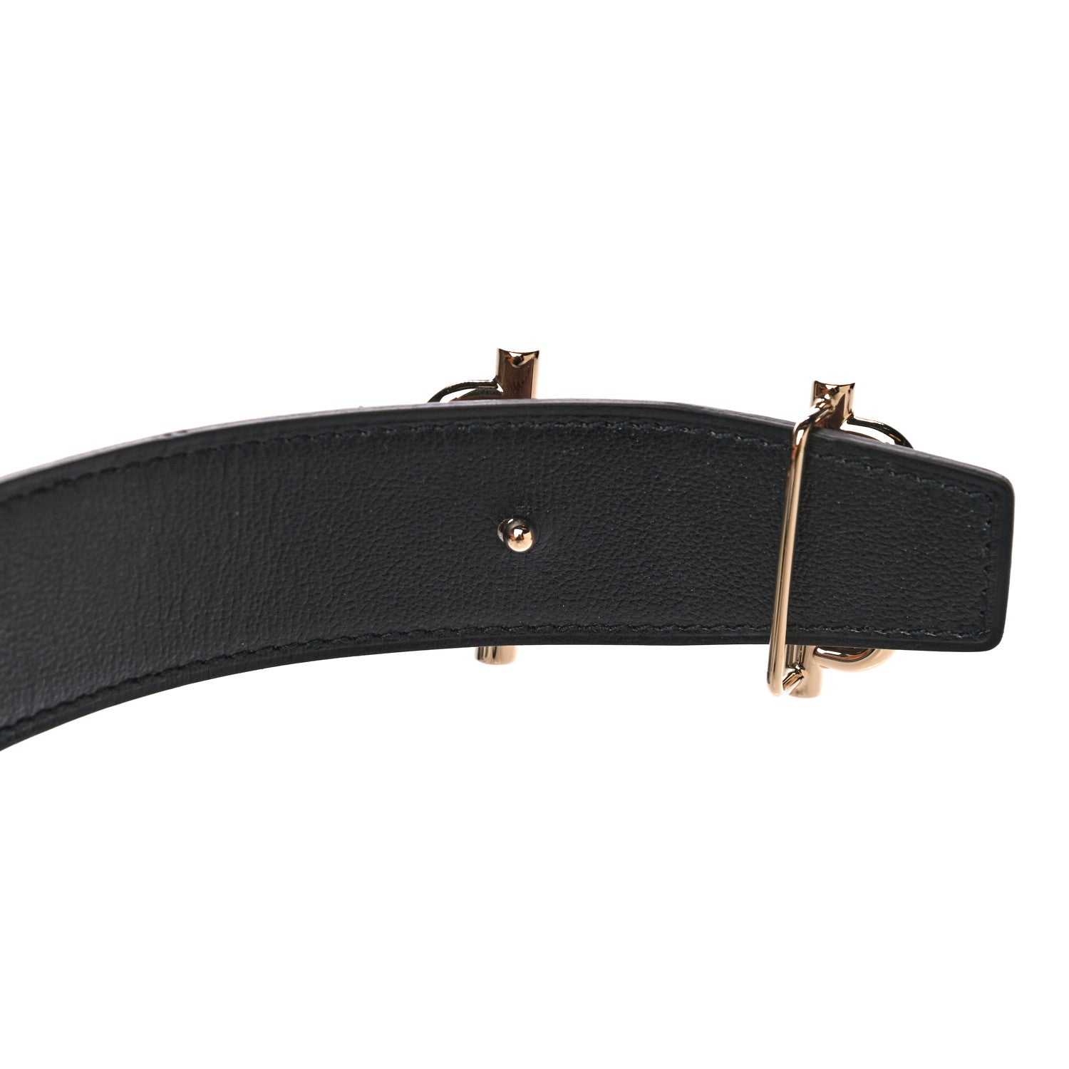 Hermes Togo Swift 32mm Gamma Belt 105 Chocolate Black 8 of 8