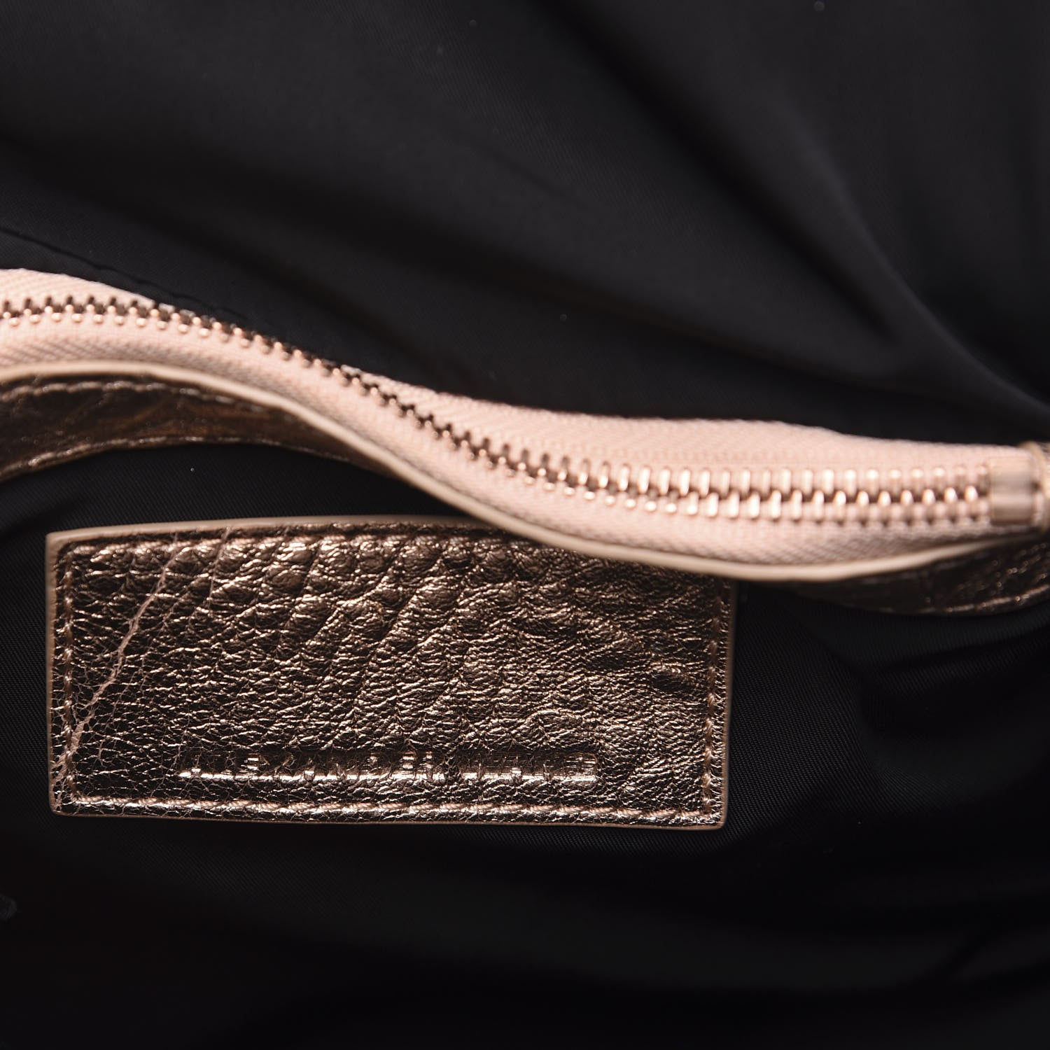 Alexander Wang Metallic Pebbled Lambskin Rockie Rose Gold Hardware 7 of 9