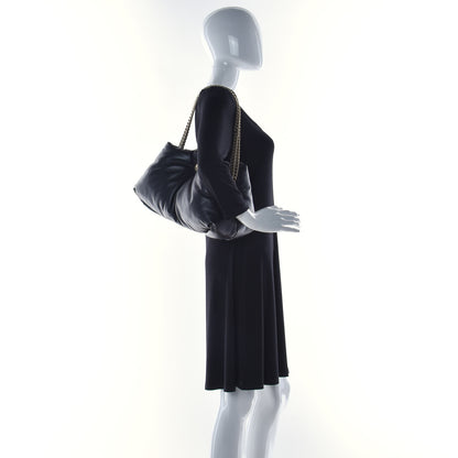 Proenza Schouler Lambskin Puffy Tobo Chain Shoulder Bag Black 2 of 10