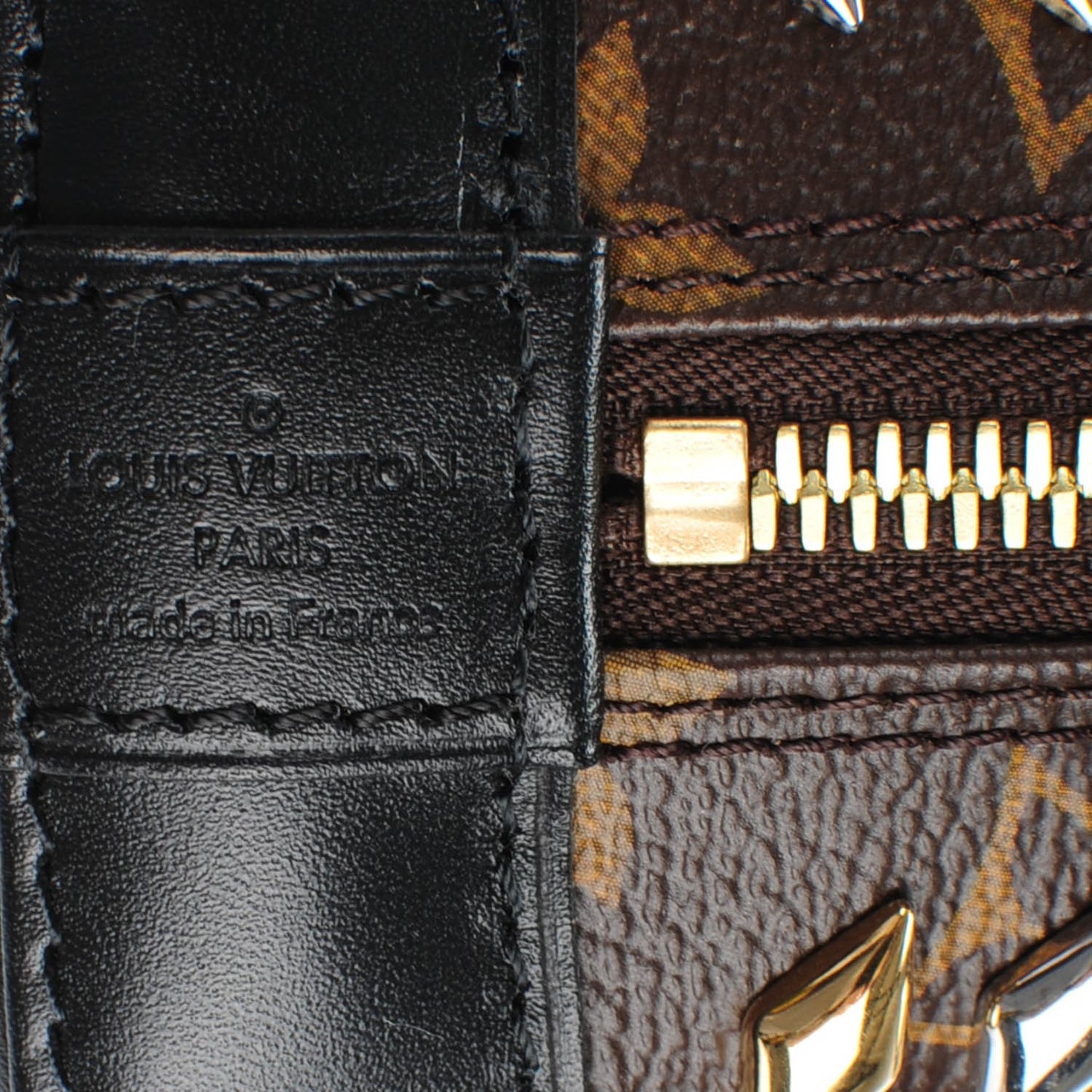 Monogram Macassar Studded Alma BB