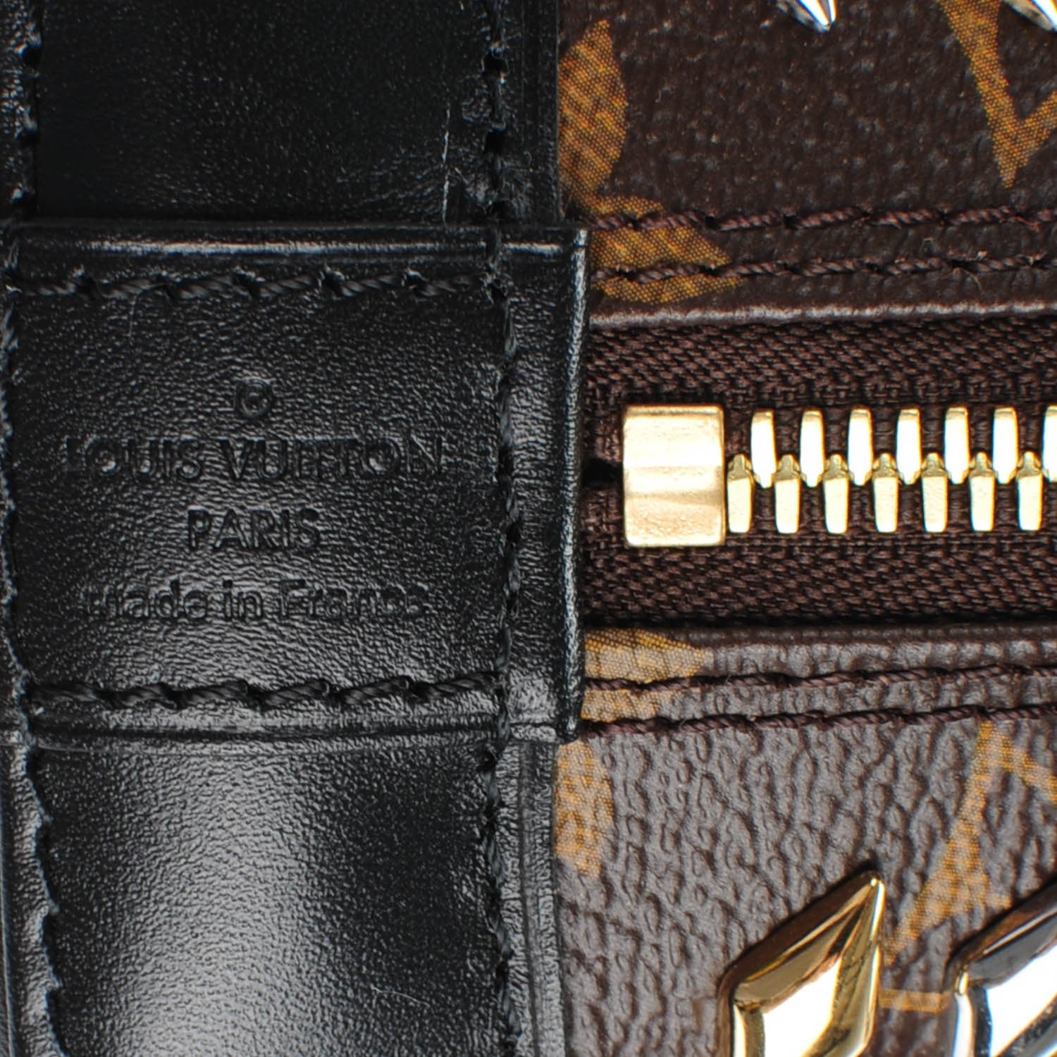 Louis Vuitton Monogram Macassar Studded Alma BB 6 of 6