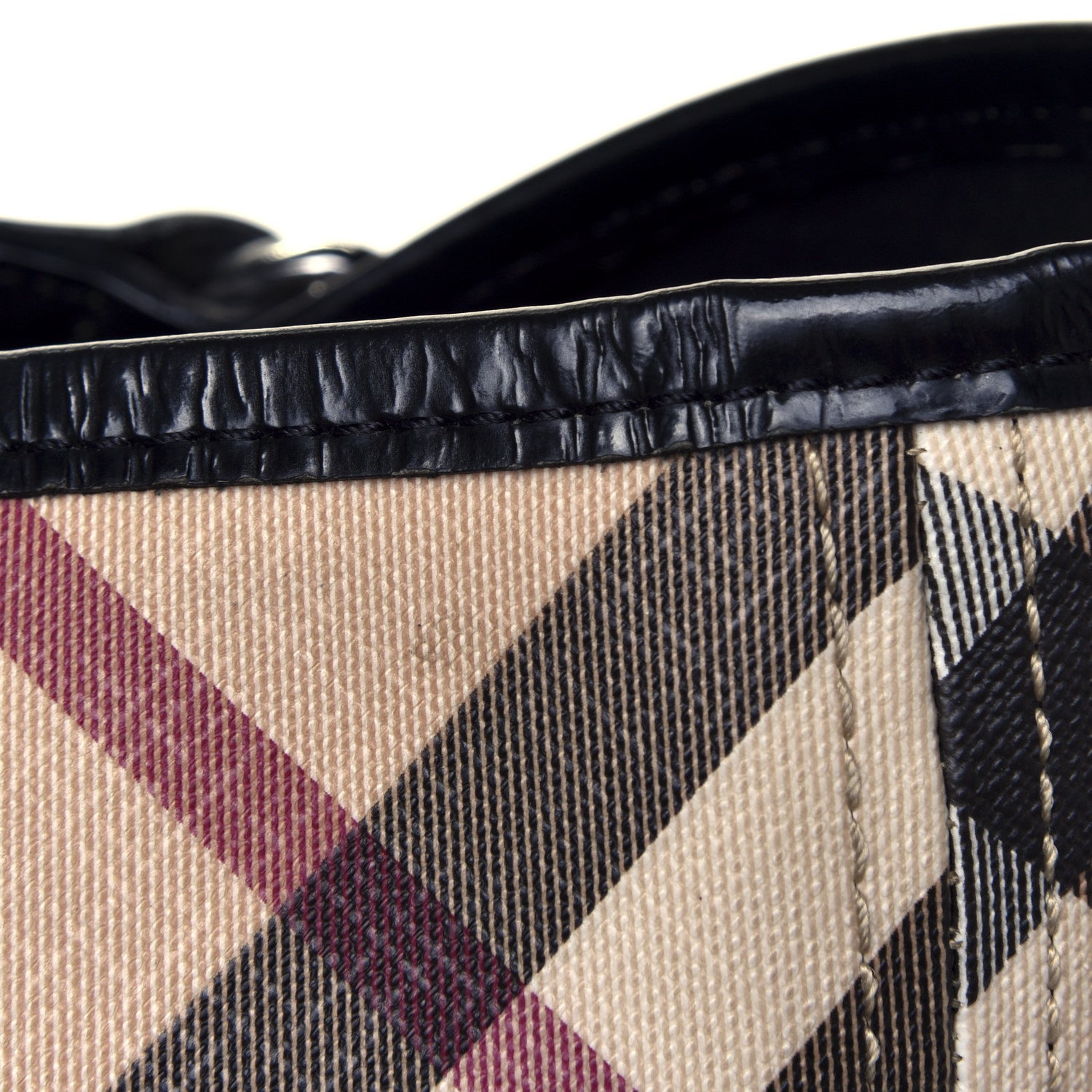 Burberry Nova Check Large Nickie Tote Black 8 of 9