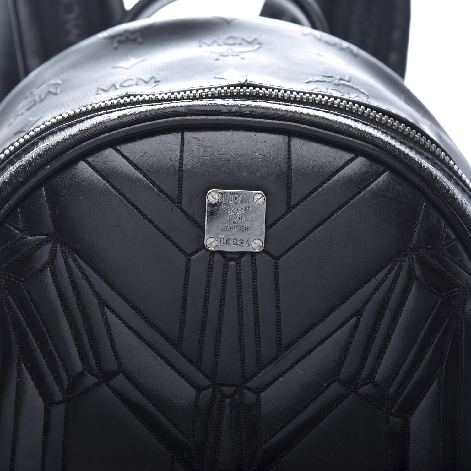 MCM Calfskin Small Bionic Backpack Black 10 of 10