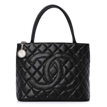 Chanel Caviar Quilted Medallion Tote Black 1 of 19
