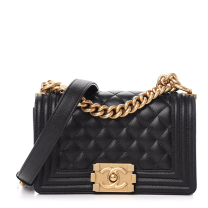 Chanel Caviar Quilted Small Boy Flap Black 1 of 13