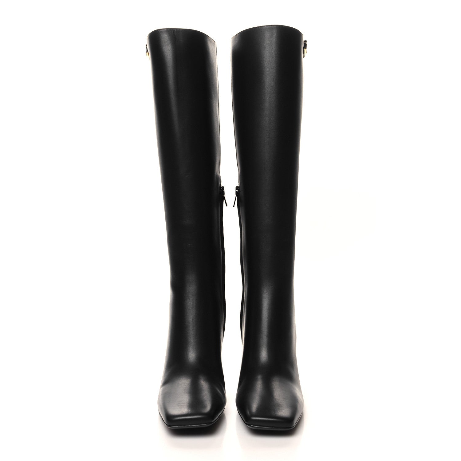 Valentino Garavani Calfskin Vlogo The Bold Edition Knee High 85mm Boots 39 Black 2 of 8