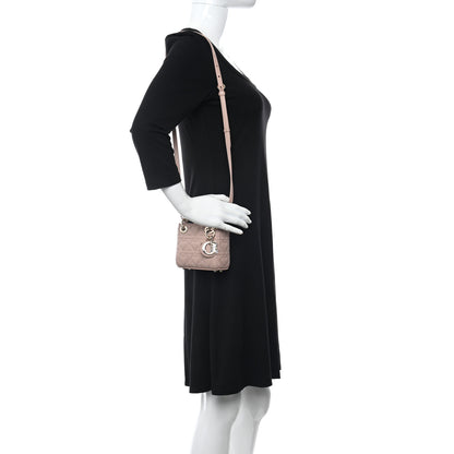 Christian Dior Lambskin Cannage Micro DiorAmour Lady Dior Pink 2 of 10